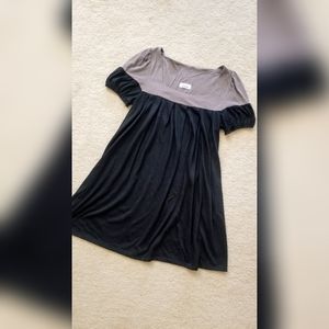 Puff Sleeve Flowy Tunic/Mini Dress